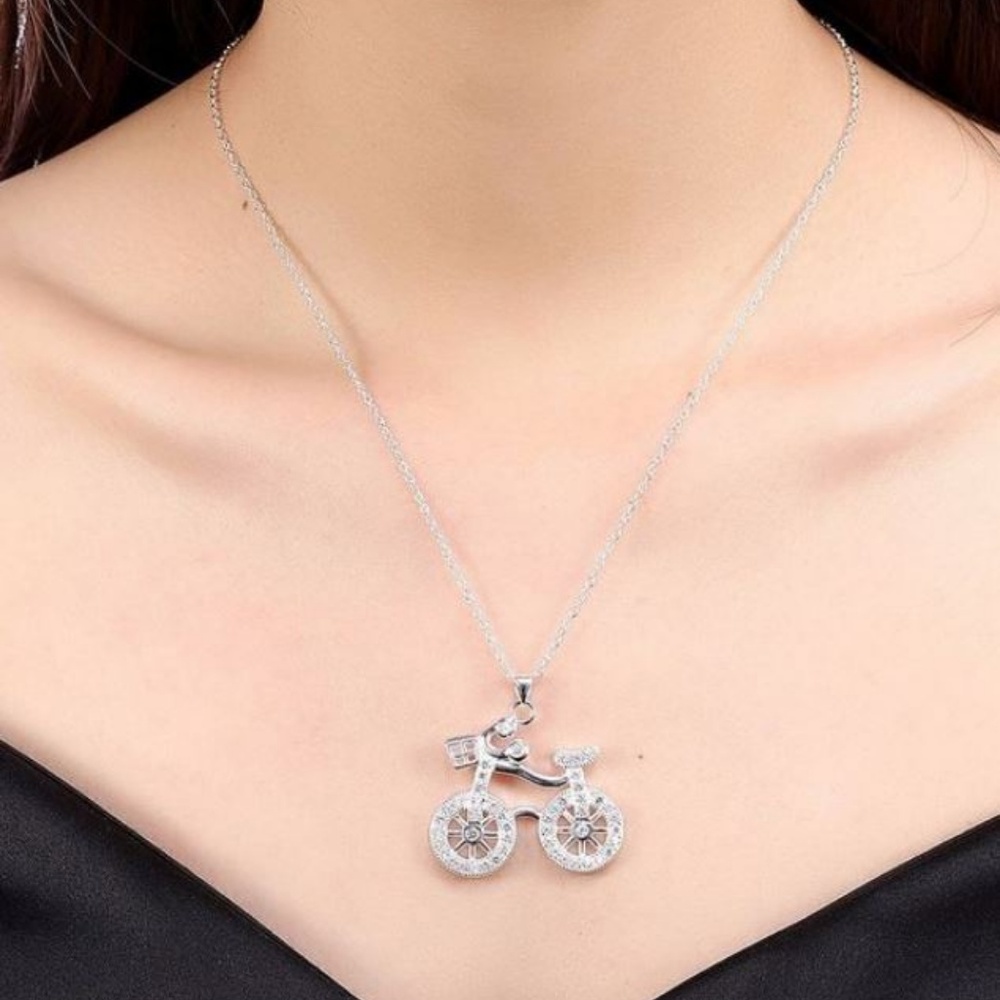 Women Rock Bicycle Zircon Chain